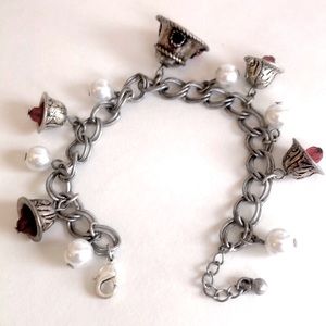 Vintage Avon Jingle Bell Charm Bracelet, 8”